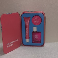 Marbella Solo En Ibiza Gift Basket Perfume Body Cream Lip Butter Balm Pink