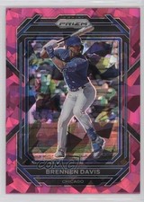 2023 Panini Prizm Pink Ice Prizm Brennen Davis #54 16tx