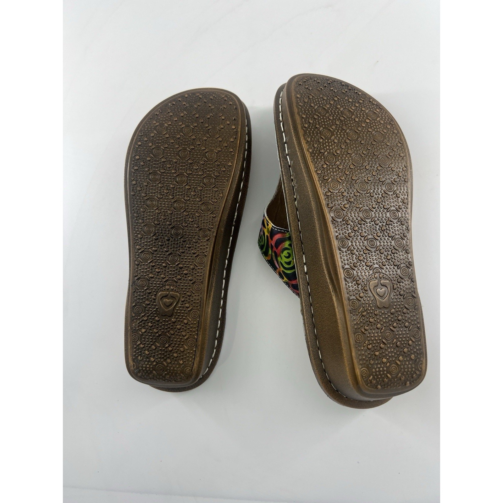 Spring Step L'Artiste Womens Aldora Sandals Size 37 US 7 Blue Red Flip Flop