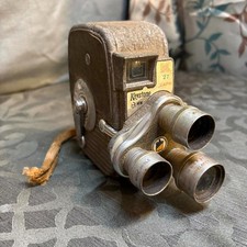 Vintage 1950s Keystone Capri K-27 8mm Movie Camera Triple Turret Lenses UNTESTED
