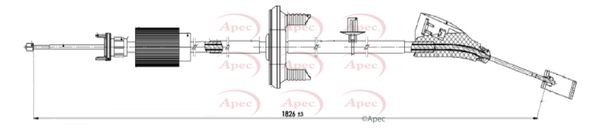 Handbrake Cable Front CAB1656 Apec Hand Brake Parking Genuine Quality Guaranteed - Image 3