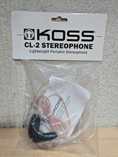 Vintage/Retro Koss CL2 Clear Transparent On-Ear Headphones 3.5mm Plug Brand New