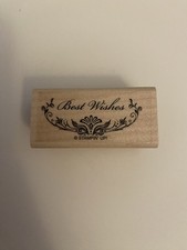 New Stampin Up! Best Wishes Wood Mounted Rubber Stamp RS87