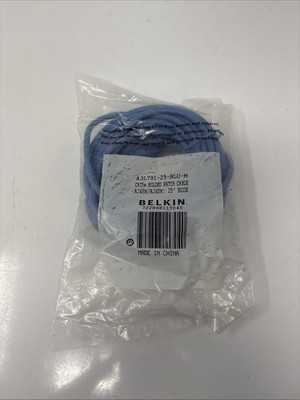 Belkin A3L791B25-BLU-M 25ft CAT5e Ethernet Patch Cable Snagless