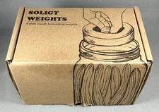 4-Pack of Fermenting Glass Weights Wide Mouth By Soligt Weights New Open Box