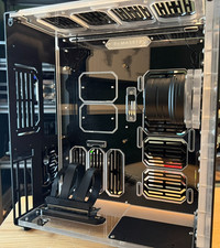 Singularity Computers Stream-S Satin Black Mini ITX Watercooling Ready PC Case