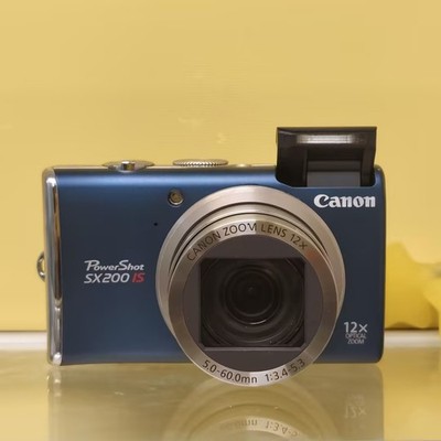 Canon PowerShot SX200 IS 12.1MP 12x Optical Zoom CCD Digital Camera 95%New