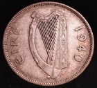 #552 - Ireland - 1940 - Florin - Silver - KM.15