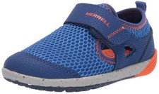 Boys Bare Steps H20 Shoe, blue/orange, 095 Wi...