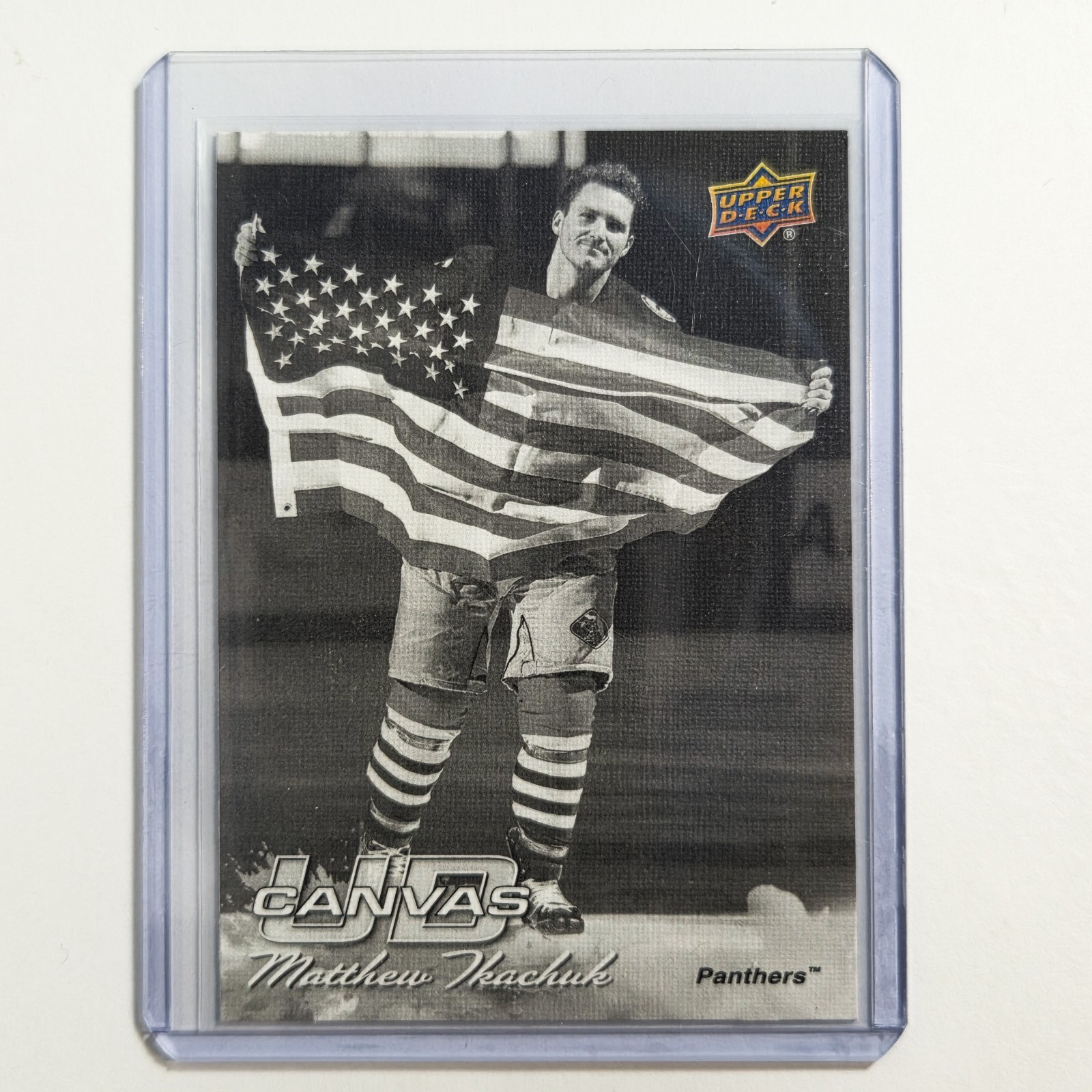 Matthew Tkachuk 2026-27 Upper Deck Canvas Black & White Card #C55
