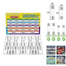 21-Piece 250V Fast  Slow Blow Glass Fuse Assortment Kit - Reliable Protection