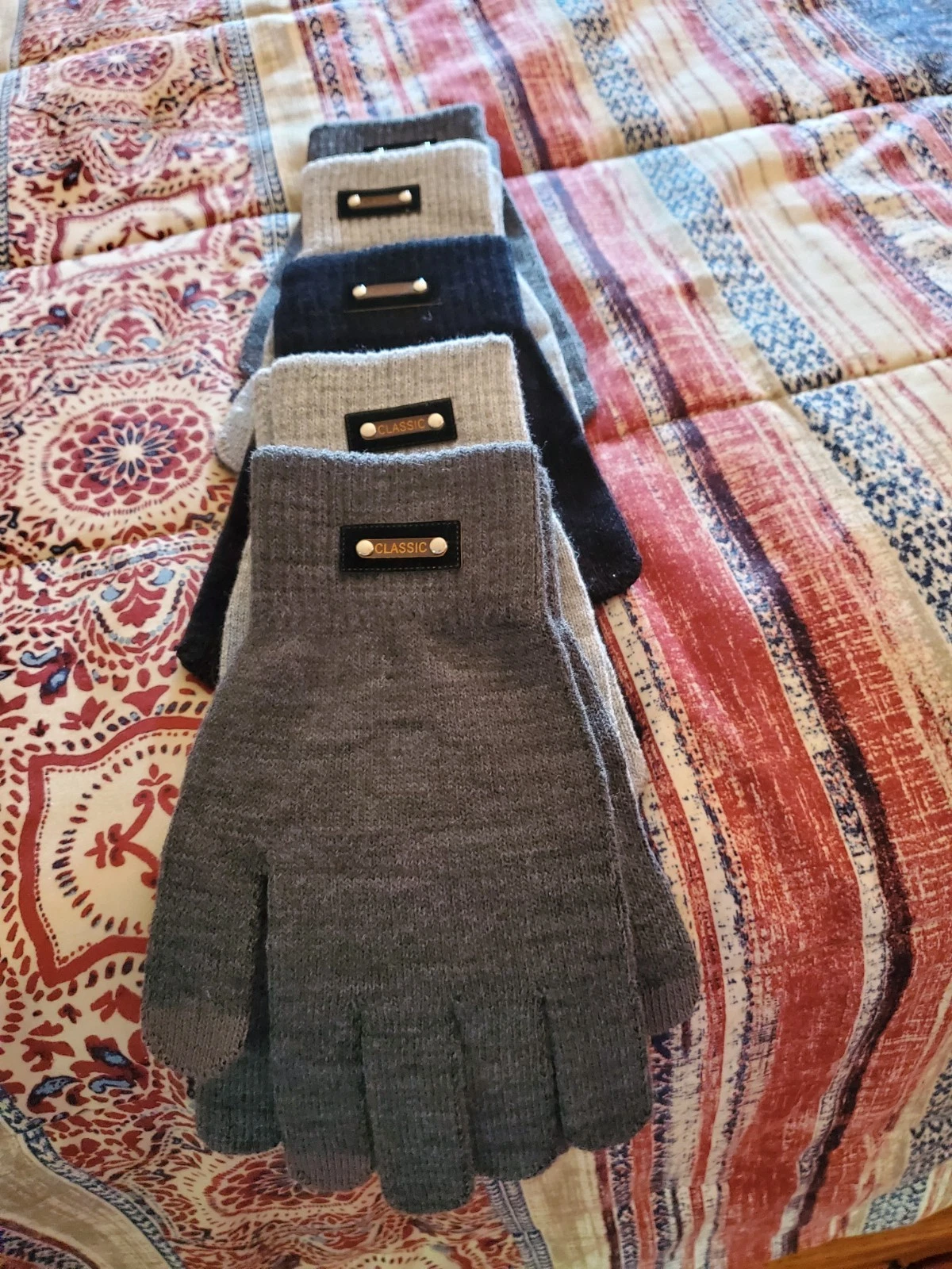 NEW Men Women Winter Knitted Gloves 5 pair