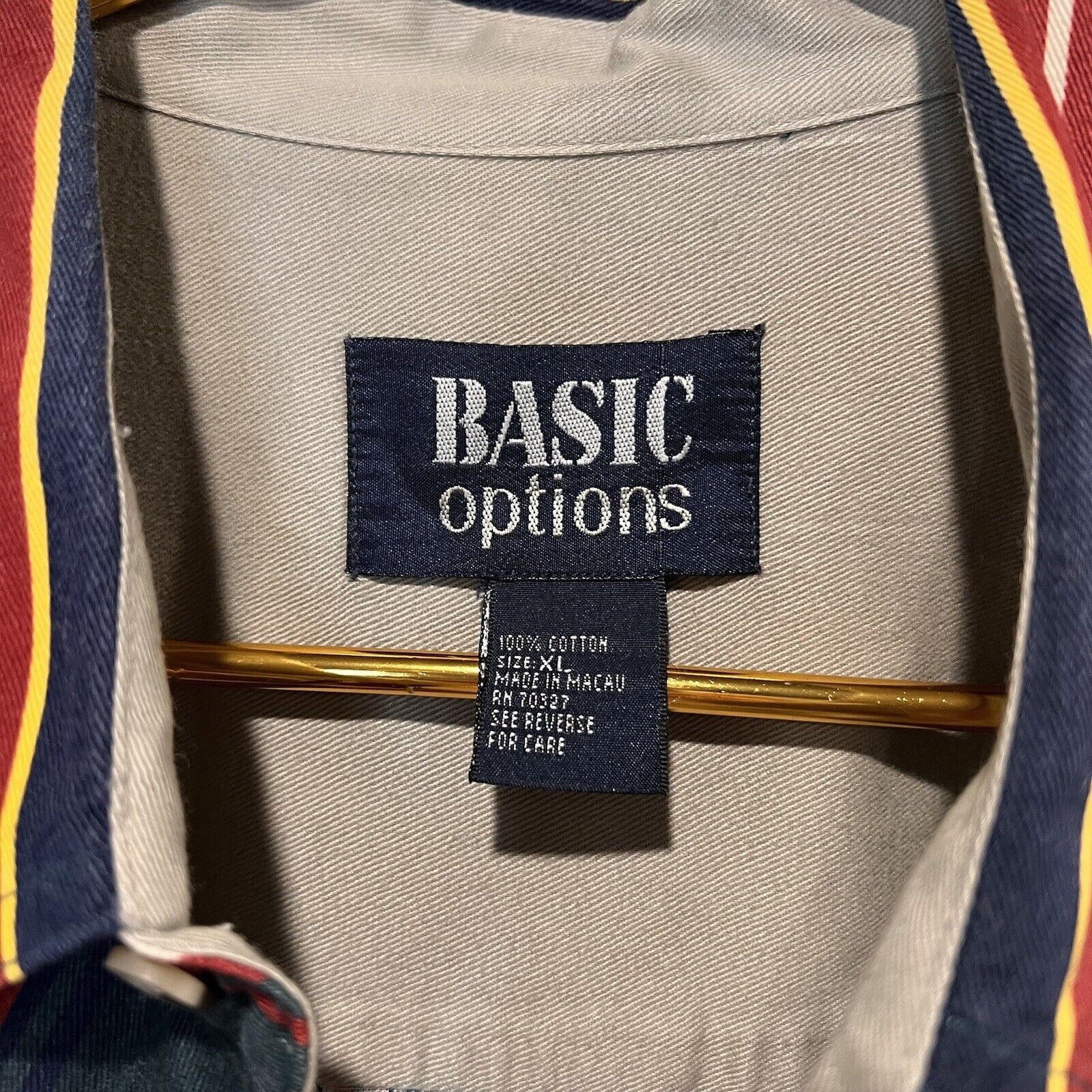 Basic Options Long Sleeve Button Down Shirt XL Vi… - image 3