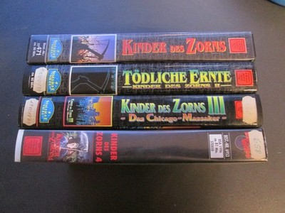 VHS Stephen King Kinder des Zorns Teil 1 2 3 4