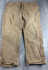 Dickes Carpenter Pants Mens No Size Tag Inseam 28 Canvas work pants baggy