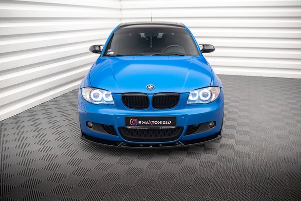 Front Ansatz V.2 FüR BMW 1Er M-Paket E87 Facelift Frontspoiler Schwarz-image