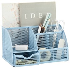 Annova Mesh Desk Organizer Office with 7 Compartments + New Blue 23