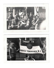 Pair Vtg 1940s Photos North Tonawanda New York Boy Scouts Troop 73 Group Shot