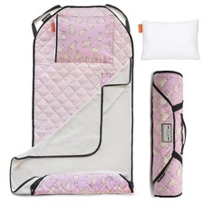 Tot Cot Kids Nap Mat - Toddler Preschool Daycare Bedding Cover with Blanket a...
