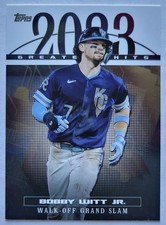 2024 Topps  2023 Greatest Hits Bobby Witt Jr. #23GH-9 Kansas City Royals