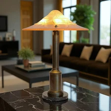 Stunning Orig. Art Deco Desk Lamp "BALTIMORE" Brass Lamp 1930