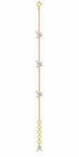 natural diamond bracelet in 18kt gold