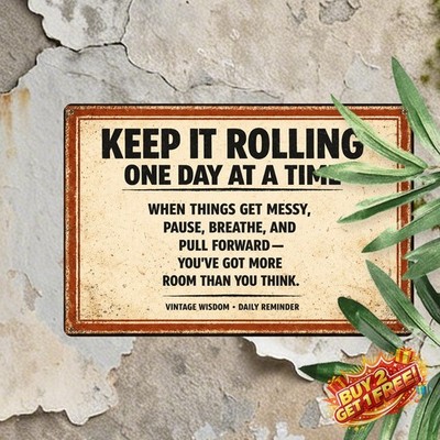 Life Is Like Toilet Paper Humorous Retro Metal Sign Ironic Wall Decor