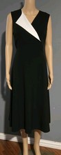 Calvin Klein Women's Sleeveless V-Neck Midi Dress Size 8 
