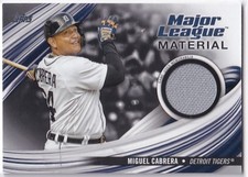 Miguel Cabrera 2023 Topps #MLM-MC Major League Material Relics Black /199 Tigers