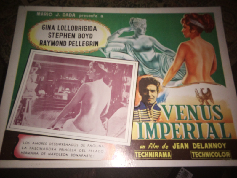 gina lollobrigida lobby card lot of (3) venus imperial +