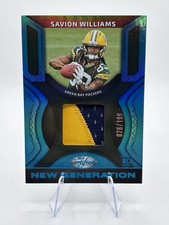 Panini Certified 2025 Savion Williams Packers New Gen Mirror Teal #NGJ-SWS /199