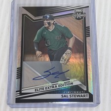 2022 Panini Elite Extra Edition SAL STEWART Cincinnati Reds Autograph RC