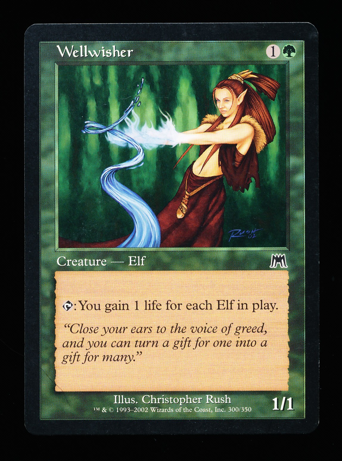 * * 1x Wellwisher x1 * * Onslaught MTG NM Near Mint