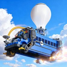 Flying Bus Building Blocks - Creative Battle Royale Model Set