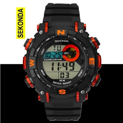Sekonda 1527 Sports Digital Large Case Watch RRP £39.99 2 Year Guarantee