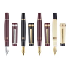 Wingsung 930 #9 Piston Fountain Pen F/M/B Nib Flat Top Resin Pen Office Pen