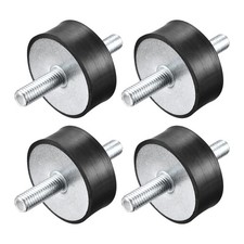 4pcs Rubber Mounts M10 x 28mm Male Vibration Isolator Shock Absorber
