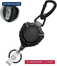 1 Pack Heavy Duty Retractable Keychain with Belt Clip Retractable 31.5  Steel Co