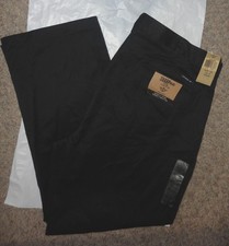 DOCKERS Mens D3 CLASSIC-FIT SHARP KHAKI BLACK PANTS Size 40 X 30 NEW