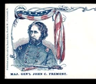 Civil War Maj Gen'l John C Fremont 1860's Patriotic Cover Flag Envelope SR.cc.Jf