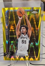 2025 Topps Chrome Basketball Harrison Ingram Yellow Parallel /275 #222 Spurs
