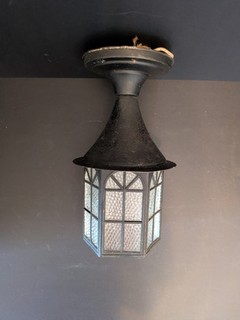 Antique Craftsman Style Exterior Porch Ceiling Light