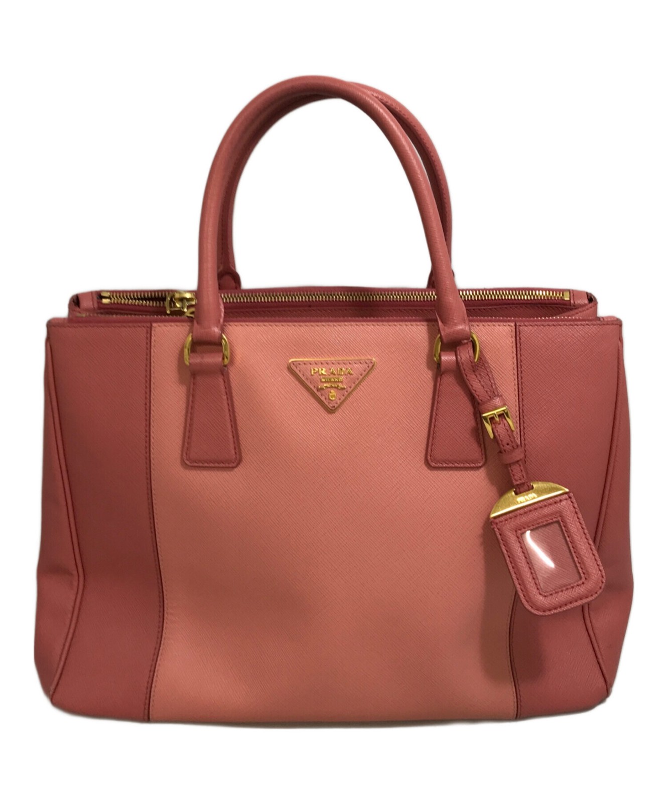 Prada Saffiano two-way tote bag in soft pink-image