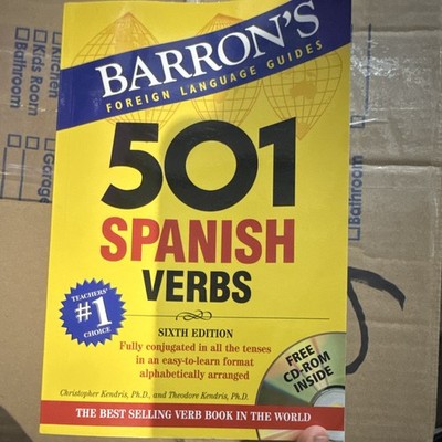 Barron s 501 Spanish Verbs 6th Ed Book + CD-ROM Kendris 2008 736pg