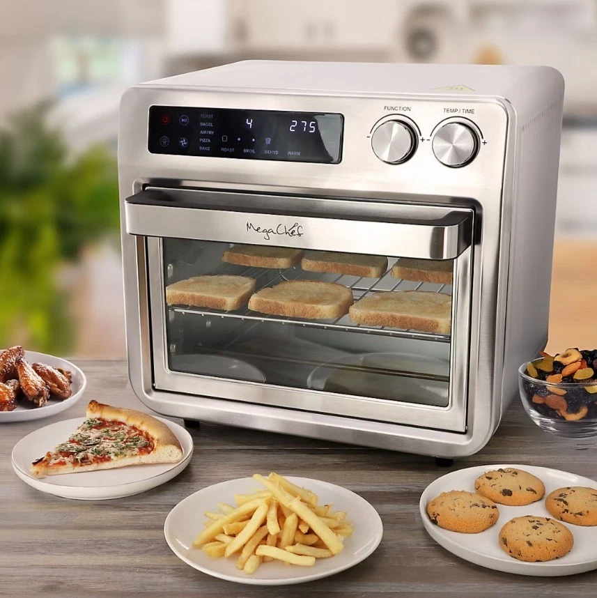 Freidora de Aire Eléctrica Digital 26Qt y Horno Encimera Multifunción Acero Inoxidable Foto 2 de 4