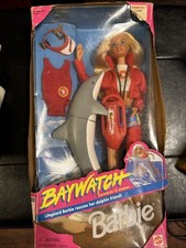 Baywatch Barbie 1994 Lifeguard With Dolphin Accessories Mattel 13199 Brand New