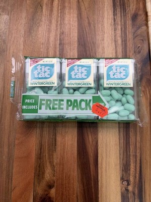 Vintage Tic Tac Wintergreen 3 Pack NOS 1980s 1½ Calorie Breath Mints