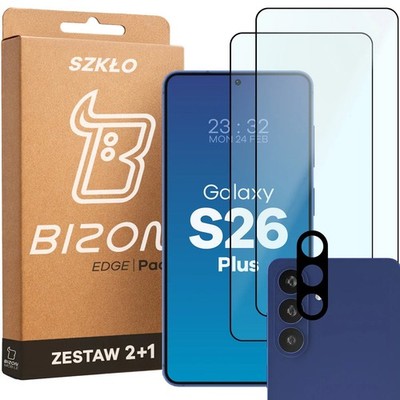 2x Schutzglas + Kameraglas für Galaxy S26 Plus Bizon Displayschutzglas Hartglas