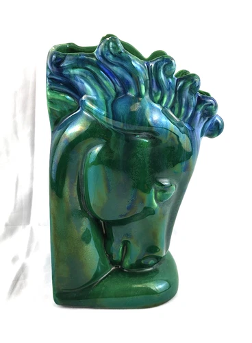 Vintage Royal Haeger Horse Head Vase Planter Bookend
