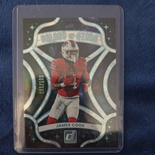 2025 Panini Donruss Galaxy Of Stars Cosmic SSP /100 JAMES COOK #14 Buffalo Bills
